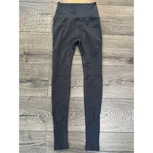 Alphalete OG Revival Leggings Womens Small Gray High Waisted Workout Gym 25" EUC